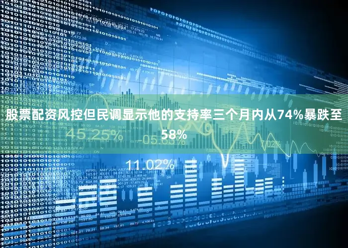 股票配资风控但民调显示他的支持率三个月内从74%暴跌至58%