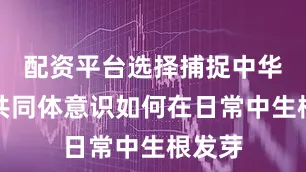 配资平台选择捕捉中华民族共同体意识如何在日常中生根发芽